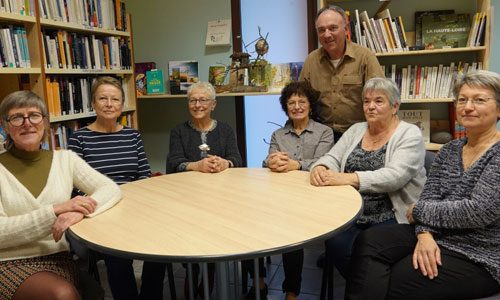 Les bénévoles de la bibliothèque